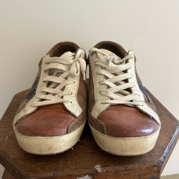 Golden Goose mauve and navy sneakers - Picture 3 of 7